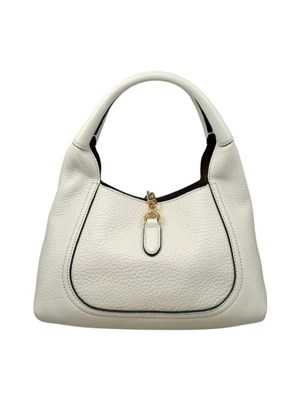 Gucci Handbag Soft Bit Leather White Gold - Picture 2 of 15